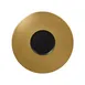 RAK Porcelain MFFDGF29GB Metal Fusion Gourmet Plate, 11.4" Round Black/Gold Porcelain Rim - 12/Case 1 image