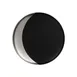 RAK Porcelain MFMODP27SB - Moon Plate, 10.625" Round Deep Rim, Black/Silver Finish - 12/Case 1 image