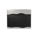 RAK Porcelain MFMRRP25SB Fusion Plate, 9.75" x 7.875", Porcelain, Black/Silver Finish - 12/Case 1 image