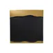 RAK Porcelain MFMRSP25GB - Square Fusion Platter, 9" x 9" Porcelain Black/Gold Finish - 12/Case 1 image