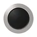 RAK Porcelain MFNOFP32SB Fusion Plate 12.625" Diameter Medium Rim Black Silver Porcelain - 6/Case 1 image