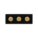 RAK Porcelain MFSPR3BWGB - Rectangular Fusion Tray, 11" x 4" Porcelain, Gold Finish - 6/Case 1 image