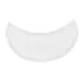RAK Porcelain MNMP38 Half Moon Platter, 15"¼ x 6"¼, White Porcelain, Dishwasher Safe - 6/Case 1 image