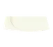 RAK Porcelain MZRP20 - Rectangular White Porcelain Plate, 8" x 5", Dishwasher Safe - 6/Case 1 image