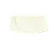 RAK Porcelain MZSP32 Rectangular Plate 12"5/8" x 11"3/8" White Flat Edge Dishwasher Safe - 6/Case 1 image