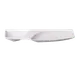 RAK Porcelain MZTP32 Twin Plate, 12" x 4" 2‑Compartment, 4 & 6 oz, White, Dishwasher Safe - 6/Case 1 image