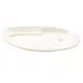 RAK Porcelain NBFP24 - 9½" Breakfast Plate, White Glaze, 9.5" x 8", 2‑Basin Design - 12/Case 1 image
