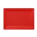 RAK Porcelain NFCLRP33BR Rectangle Plate 13" x 9.05" Ember Red China Lead‑Free - 6/Case 1 image