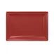 RAK Porcelain NFCLRP33DR Rectangular Plate, 13" x 9.05" Dark Red China Lead‑Free, Oven Safe - 6/Case 1 image