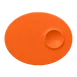 RAK Porcelain NFMROP18TO Oval Plate 7.1" x 4.35" Orange Porcelain, Oven Microwave Safe - 12/Case 1 image