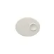 RAK Porcelain NFMROP18WH Oval Plate, 7" x 4-1/3", Sand White China, Break‑Resistant - 12/Case 1 image