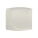 RAK Porcelain NFMZSP32WH Square Plate 12.6" x 11.7" Sand White China Curved Edge Lead‑Free - 6/Case 1 image