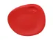 RAK Porcelain NFNBFP31BR Dinner Plate 12.25" x 10.44" x 0.67" Ember Red Free-Form Rim - 6/Case 1 image