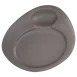 RAK Porcelain NFNBFP32CB Dinner Plate, 12‑3/5" x 10‑7/16" Porcelain, Microwave Safe - 6/Case 1 image