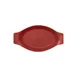 RAK Porcelain NFOPOD25DR Oval Baking Dish 11 oz 9" x 5" Magma Dark Red Lead‑Free Oven Safe - 24/Case 1 image