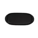 RAK Porcelain NFSTREP17 - Rectangular Porcelain Plate, 6.7" L x 2.75" W, Black, Safe - 12/Case 2 image