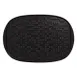 RAK Porcelain NFSTREP27 - Black Porcelain Plate 10.65" x 7.85", Embossed, Oven Safe - 12/Case 1 image