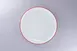 RAK Porcelain ONPR27CD25146 Flat Coupe Plate, 10.65" Dia x 1.05" H, White Porcelain Red Rim, 12/Case 1 image