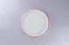 RAK Porcelain PLNOLD23CD25146 - 9.1" Round Rimless Plate, White Red Rim, Porcelain, Sold per Case 2 image