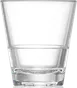 RAK Porcelain PLYWHTRK08 Stack Rocks, 3.25" D x 3.5" H, 8 oz Clear Polycarbonate Barware - 24/Case 1 image