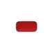 RAK Porcelain RBAURPM22 Ruby Plate 8"5/8" x 4"3/8" Porcelain Red Dishwasher Safe - 12/Case 1 image