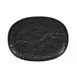 RAK Porcelain RKOP25 - Platter, 9 7/8" x 7 5/16" x 1" Coupe Rim, Black Porcelain, Epic - 12/Case 1 image