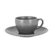 RAK Porcelain SHCLSA02 Shale Saucer, 6-3/4" Grey Porcelain, Dishwasher & Microwave Safe - 12/Case 2 image