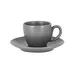 RAK Porcelain SHCLSA13 Shale Saucer, 5‑1/8" Round Grey Porcelain, Microwave Safe - 12/Case 2 image