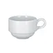 RAK Porcelain SOPCLSC23 Soul Cup, 7-4/5 oz Round Porcelain, 3-3/8" Dia x 2-3/8" H, Stackable - 12/Case 1 image