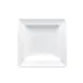 RAK Porcelain SOPCLSP12 Soul Plate, 4.7" Square Flat Edge, White Porcelain, Dishwasher Safe - 6/Case 1 image