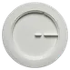 RAK Porcelain SSDP28 - 11" Round Embossed Rim China Plate, Durable, Oven/Microwave Safe - 6/Case 1 image