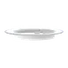RAK Porcelain SSDP28BL - 11" Round Embossed Plate, White/Blue Rim, Oven Dishwasher Safe - 6/Case 1 image