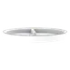 RAK Porcelain SSPR24BL Sensate Round Plate, 9.4" Diameter, White with Blue Trim, Porcelain – 6/Case 1 image