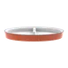 RAK Porcelain SSPR24BLBR - 9"5 Round Rimless Plate, Brown/Blue Trim, Oven/Microwave Safe - 6/Case 1 image
