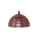 RAK Porcelain UHDDP18B Hide Drop Cloche, 7.1" Round Bronze Porcelain Plate Cover, Oven Safe - 1/Case 1 image