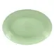 RAK Porcelain VNNNOP32GR Oval Platter, 12" x 9", Green Porcelain, Microwave Safe - 6/Case 1 image