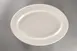 RAK Porcelain YOOP32 Oval Platter, 12.57" x 9.02" Porcelain, White, Rolled Wide Rim - 6/Case 1 image