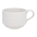 RAK Porcelain YOSC30 - Stackable 10.5 oz Cup, 3.77" Diameter, White Porcelain, SVS Finish - 12/Case 1 image