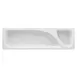 RAK Porcelain ZMGN2.4D - 2/4 GN Zamma Rectangular Food Pan, 20"8½ x 6"3½, Divided, Dishwasher & Microwave Safe Porcelain - 1/Case 1 image