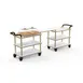 Steelite MGCRNX25CBXX Beverage Cart, Rollin Top Coffee Break Cart, Leather Handle, Mogogo 1 image
