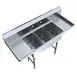 BK Resources BKS-3-1014-10-12TS (3) Three Compartment Sink 1 image