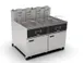 Giles EOF-24 DOUBLE BANK 24" Floor Model Electric Deep Fryer, Full Pot, 340 Ibs, Built-in Filter 1 image