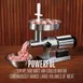 Hamilton Beach 09-1201-W Meat Grinder, 3/4 HP, #12 Hub, 360-540 lbs/hr, 4.5mm & 7mm Stainless Steel Plates, 560W 120V 7 image