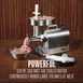 Hamilton Beach 10-0801-W Meat Grinder, #8 Hub, 3/4 HP, 550W, 120V, 4.5mm/7mm Plates, 4 Sausage Funnels 3 image