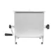 Hamilton Beach 36-1901-W Weston Manual Meat Mixer, 20 lb Capacity, Stainless Steel, 14.25" Width, Removable Paddles, Clear Plastic Cover 2 image