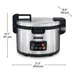 Hamilton Beach 37590 Proctor Silex Commercial Rice Cooker/Warmer, 90 Cups, 240V, 2500W 3 image
