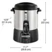 Hamilton Beach 45040R Proctor-Silex Coffee Urn, 40 Cup Capacity with Dual Heaters / 1.090W - 120V 2 image