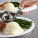 Hamilton Beach 78-06 Ice Cream Disher #6, 4-5 oz, Thumb-Press Steel Bowl, White Handle, NSF 3 image