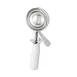 Hamilton Beach 78-06 Ice Cream Disher #6, 4-5 oz, Thumb-Press Steel Bowl, White Handle, NSF 6 image