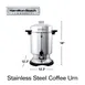 Hamilton Beach D50065 Coffee Urn/Percolator, S.Steel Exterior, 60 Cup Cap. w/ Cup Trip Handle - 120V 3 image